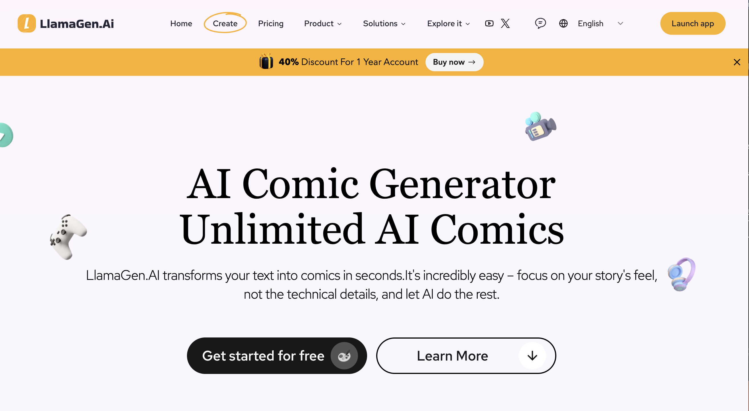 LlamaGen AI Platform - Manga and Comic Art Generator
