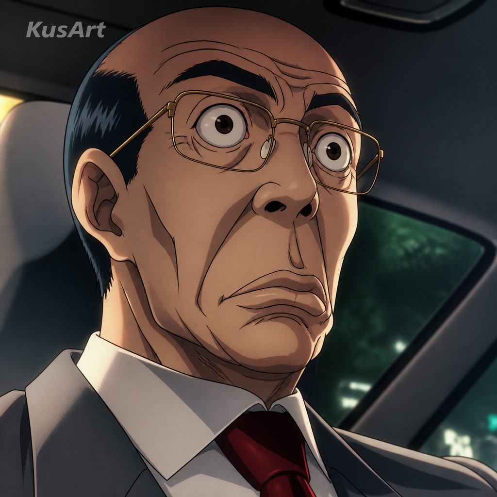 重新绘制成大胆现代动漫插画的男人变脸动漫表情包