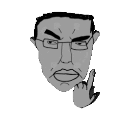Skeptisch nachdenkender Wojak mit zweifelndem Blick, Hand am Kinn