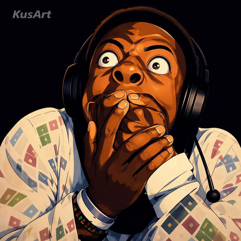 Speed face meme restyled as a vibrant anime cel-shaded illustration