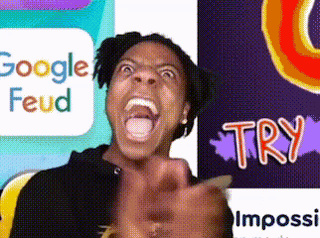Speed face meme screaming reaction used as a captioned image