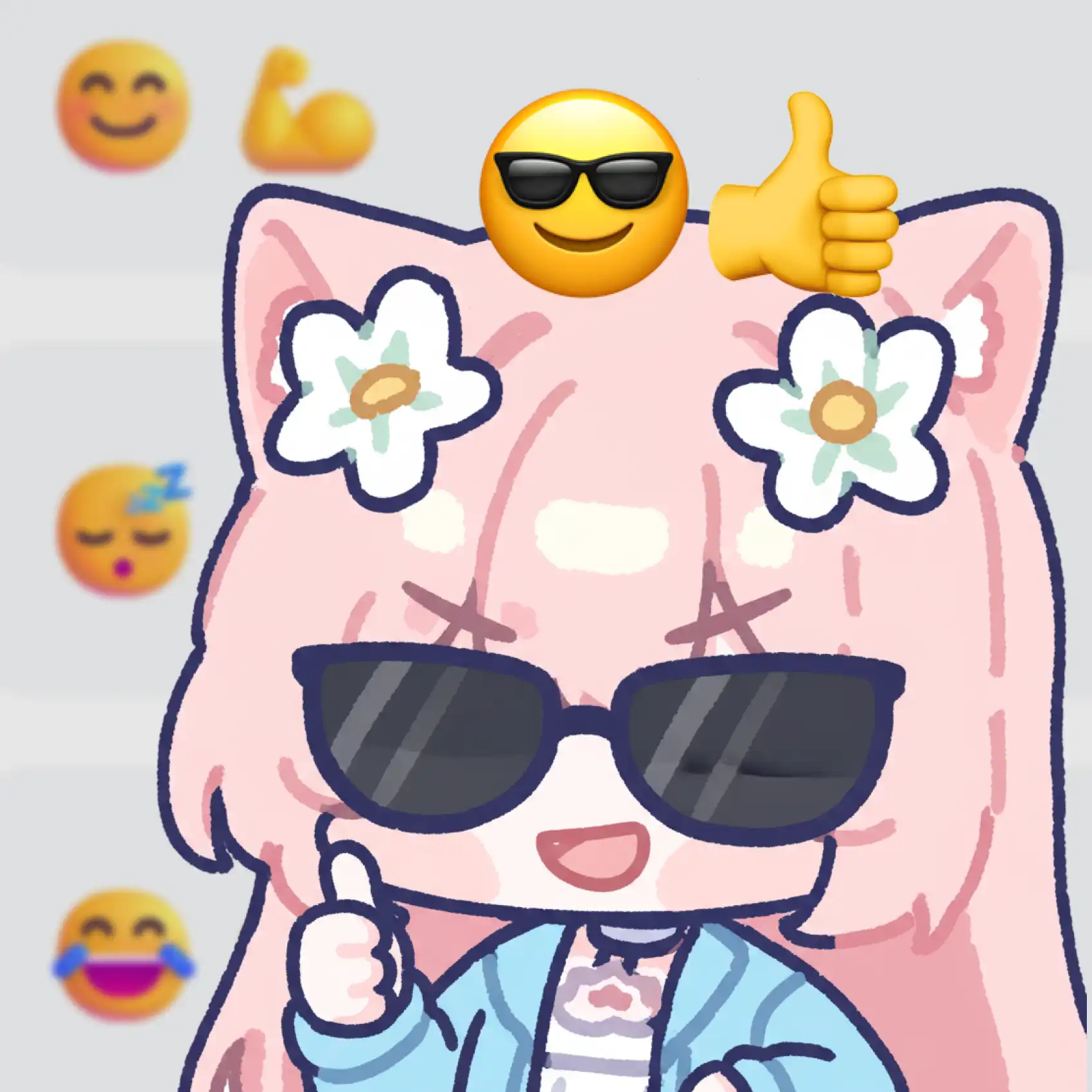 Emoji Workshop - AI Diseña conjuntos de emojis personalizados con el estilo artístico de Create Stunning Bright Anime Illustrations.