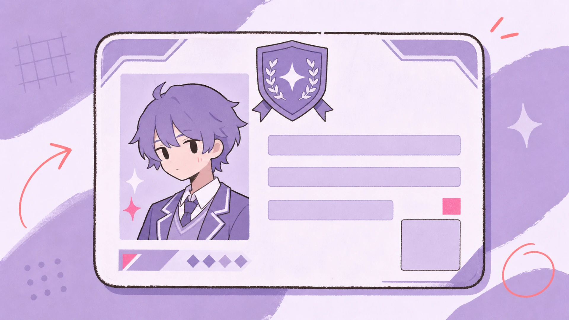 OC-Profilkarte - AI Anime Schülerausweis-Generator