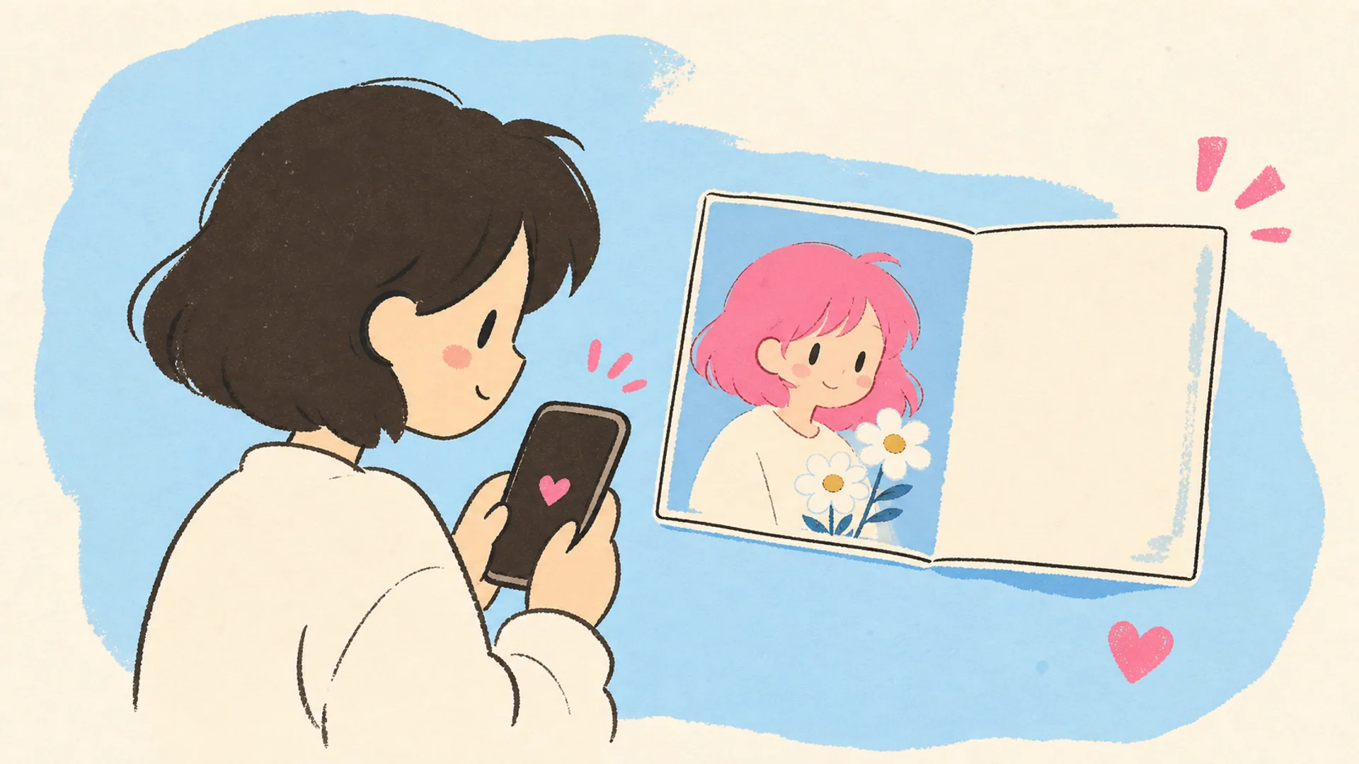 Everyday Encouragement - AI Anime Healing Postcard Maker