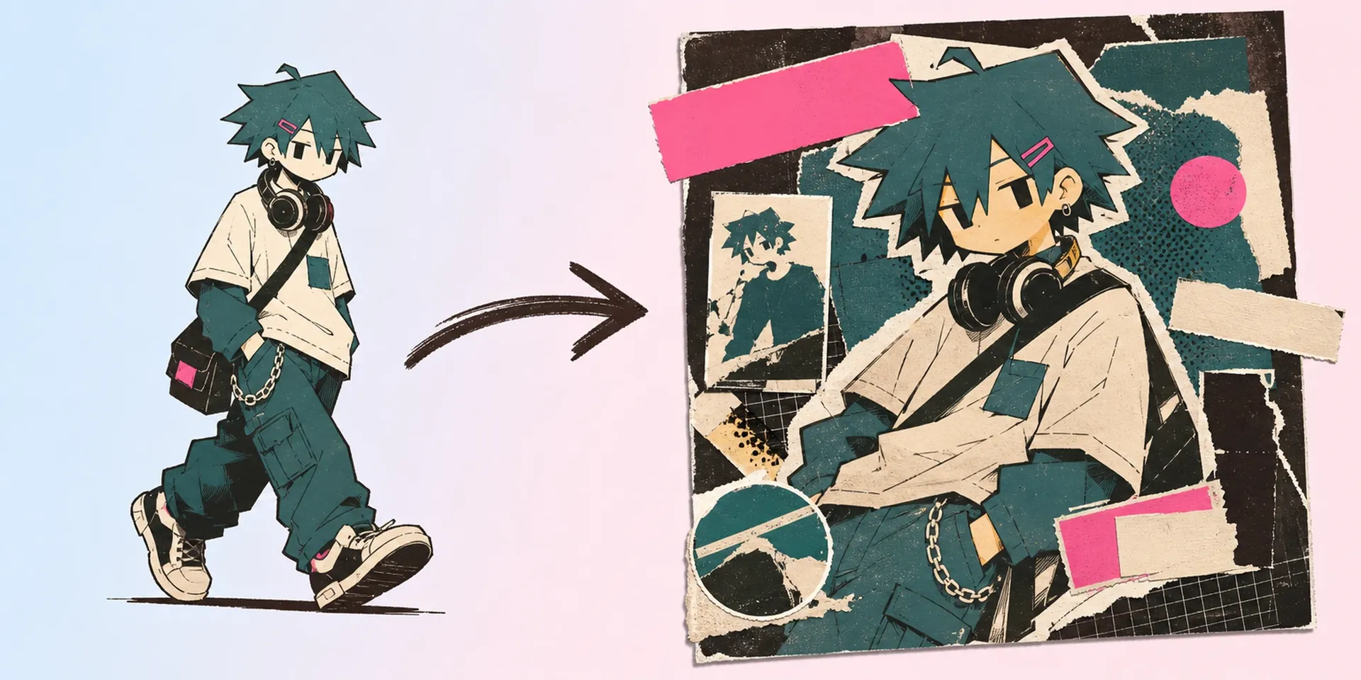 AI Manga Streetwear Fanzine-Poster-Generator