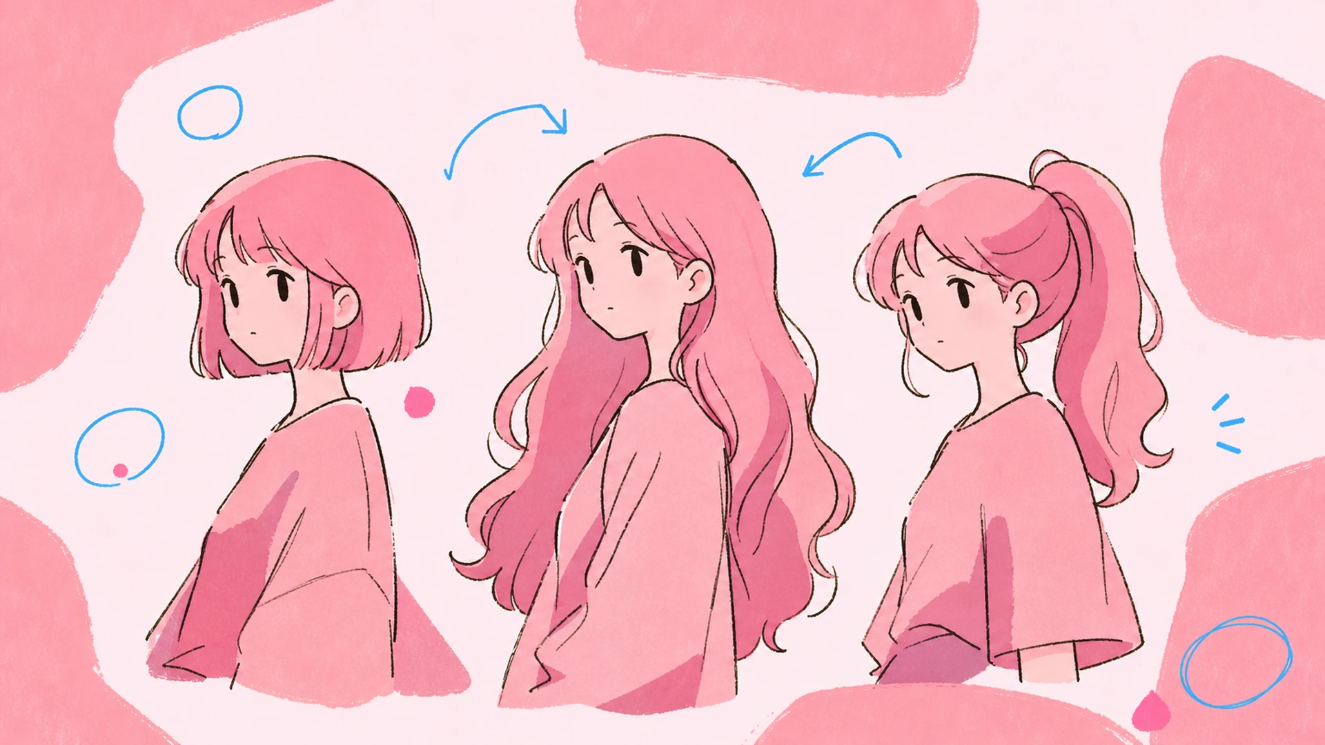 Alternate OC Designs - AI Hairstyle Changer