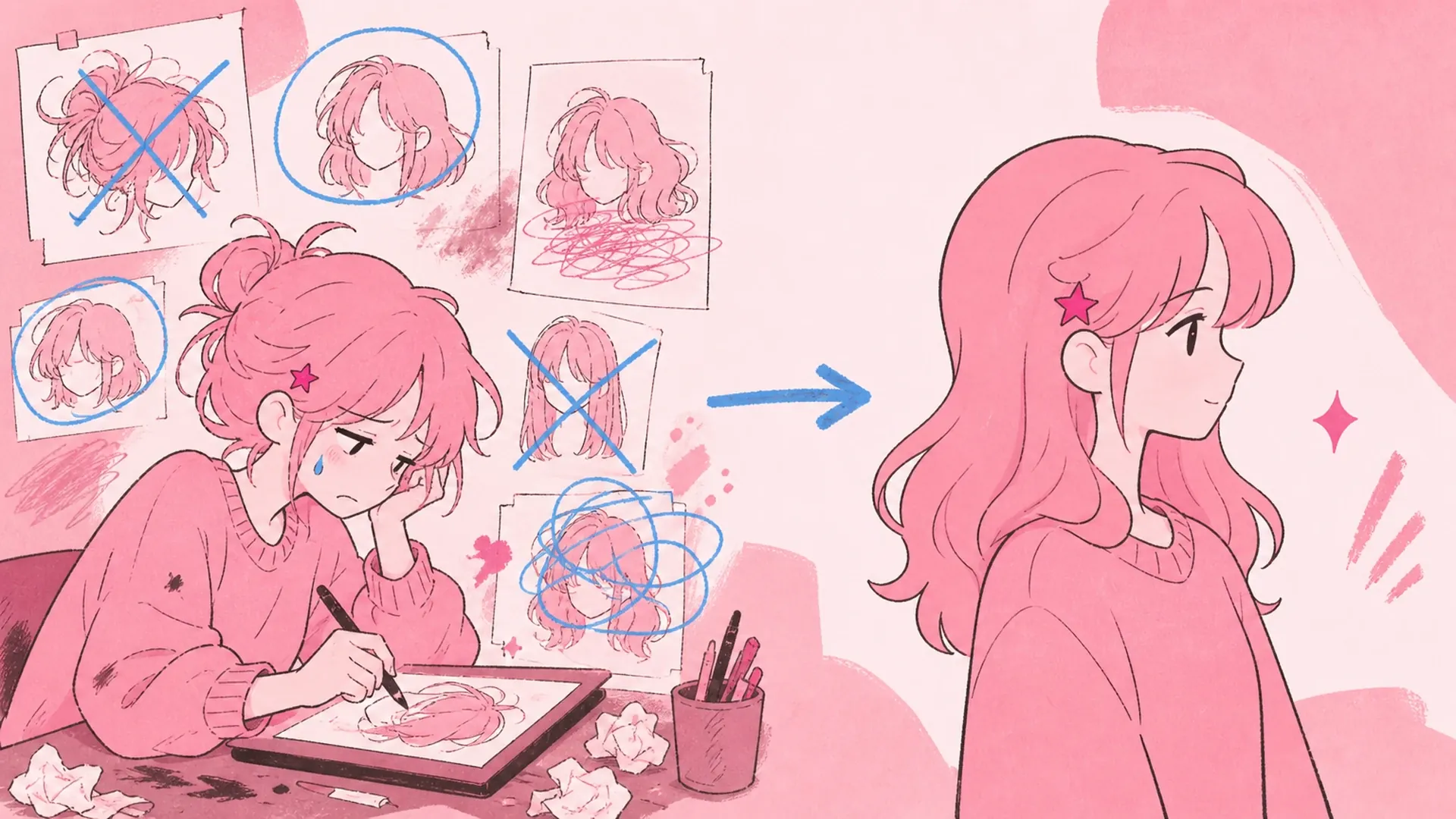 Where Hand-Painted Hair Redraws Go Wrong - AI Hairstyle Changer