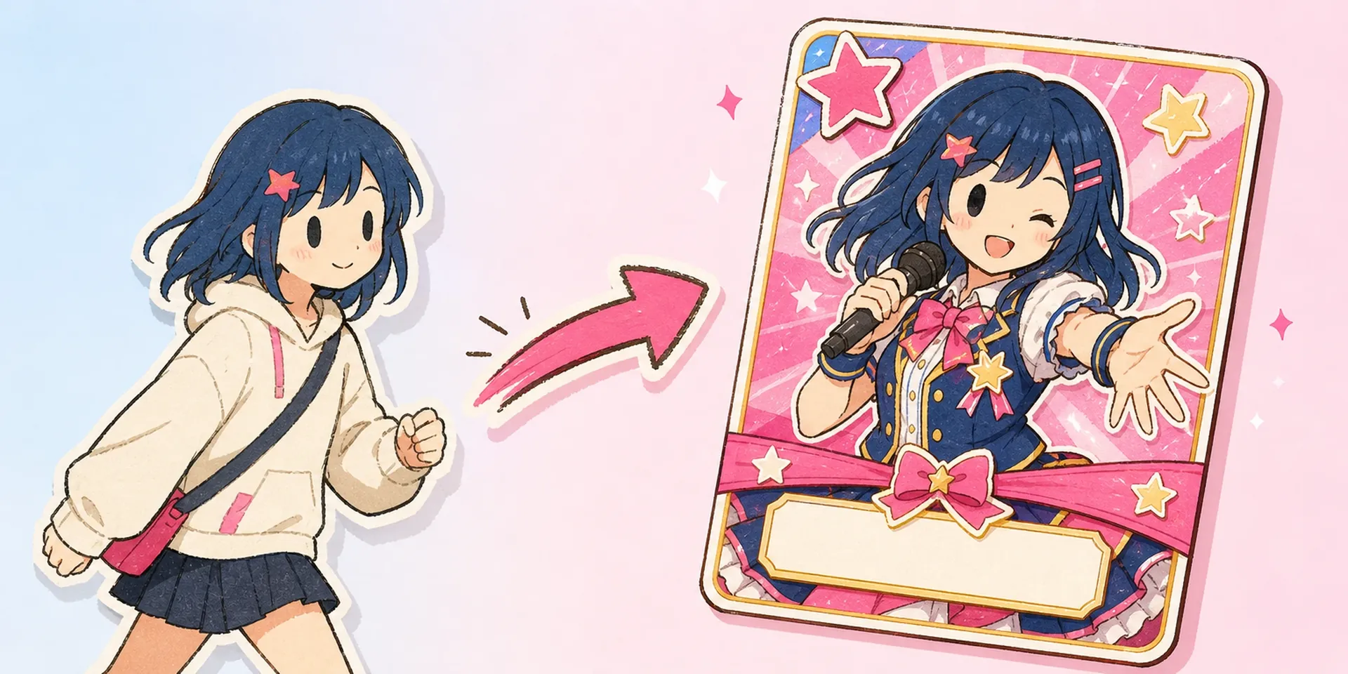 AI Idol Charakterausweis-Generator