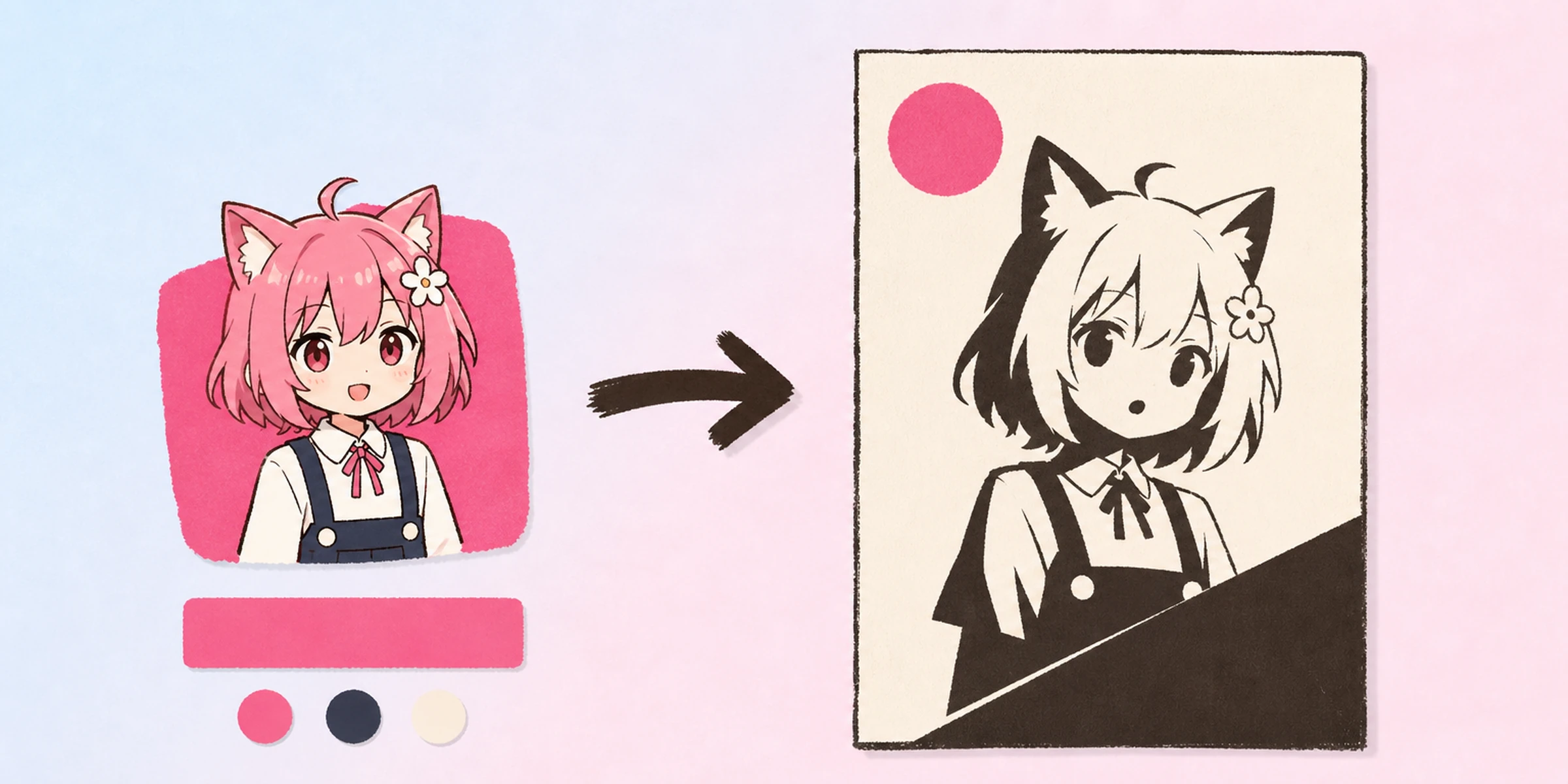 AI Monochrom Anime-Poster-Generator