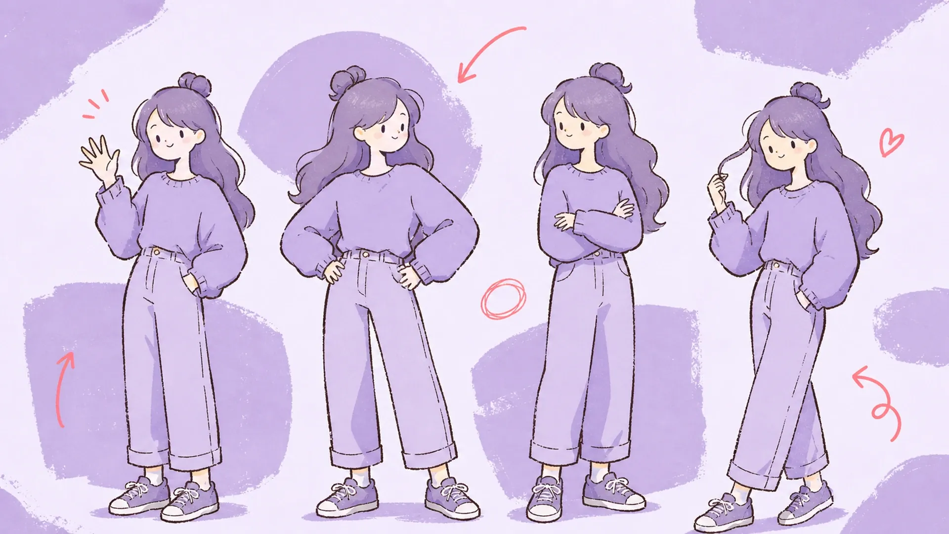 Casual and Idle Poses - AI Pose Changer